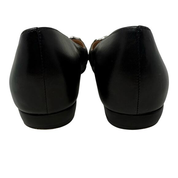 27 EDIT Naturalizer Katalie Chain Detail Wedge Pump Size 7M ‑ Black Pointed Toe - Picture 4 of 8